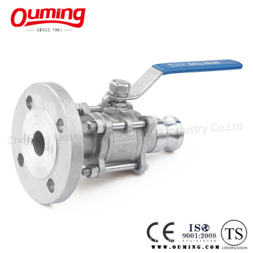 Stainless Steel Ball Valve with Flange Quick Coupling (OEM)